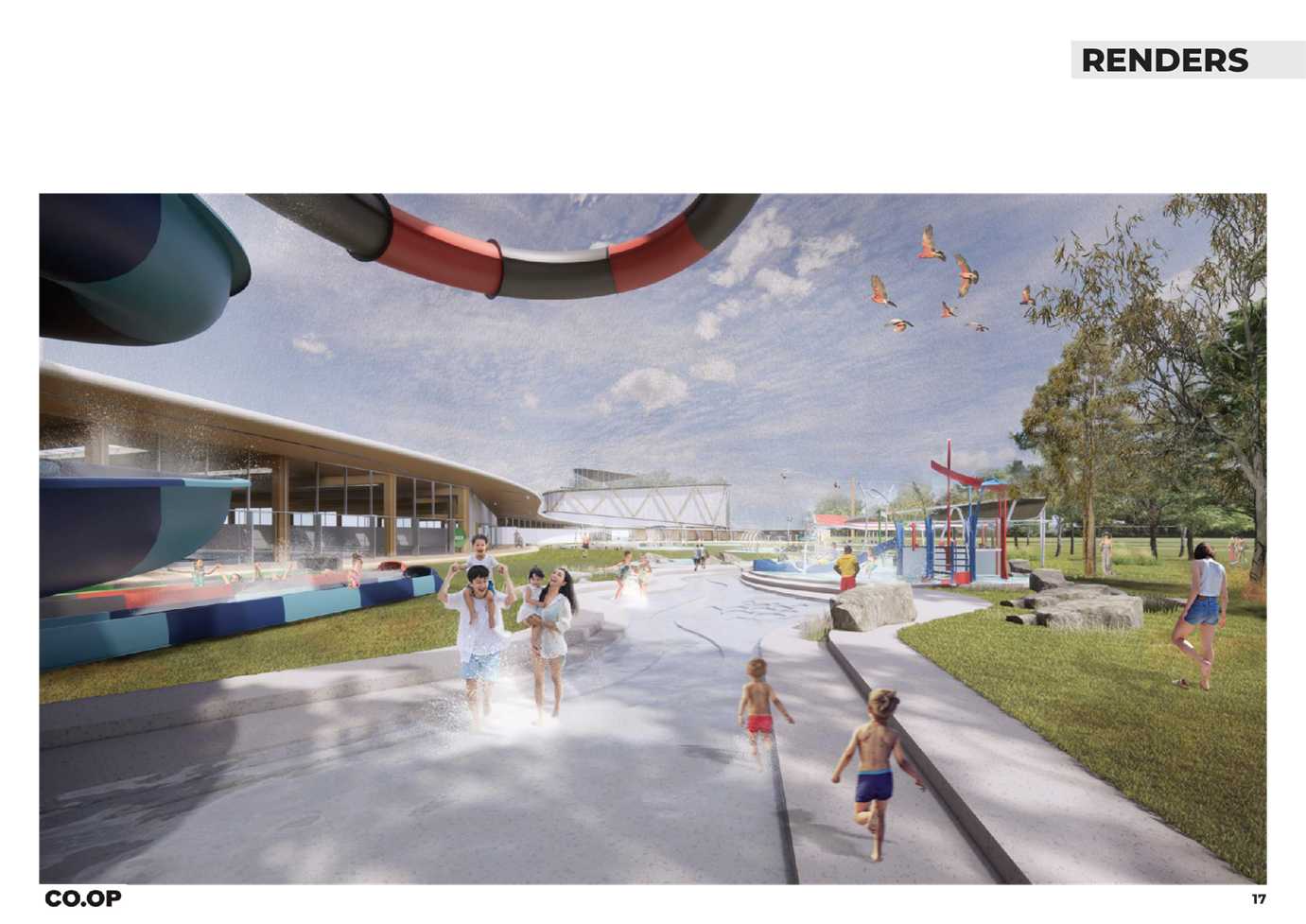 A group of people playing in a water park

Description automatically generated with low confidence