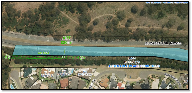 A aerial view of a canal

Description automatically generated