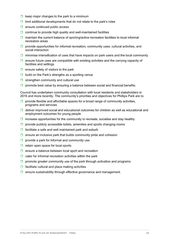 A checklist with green squares

Description automatically generated