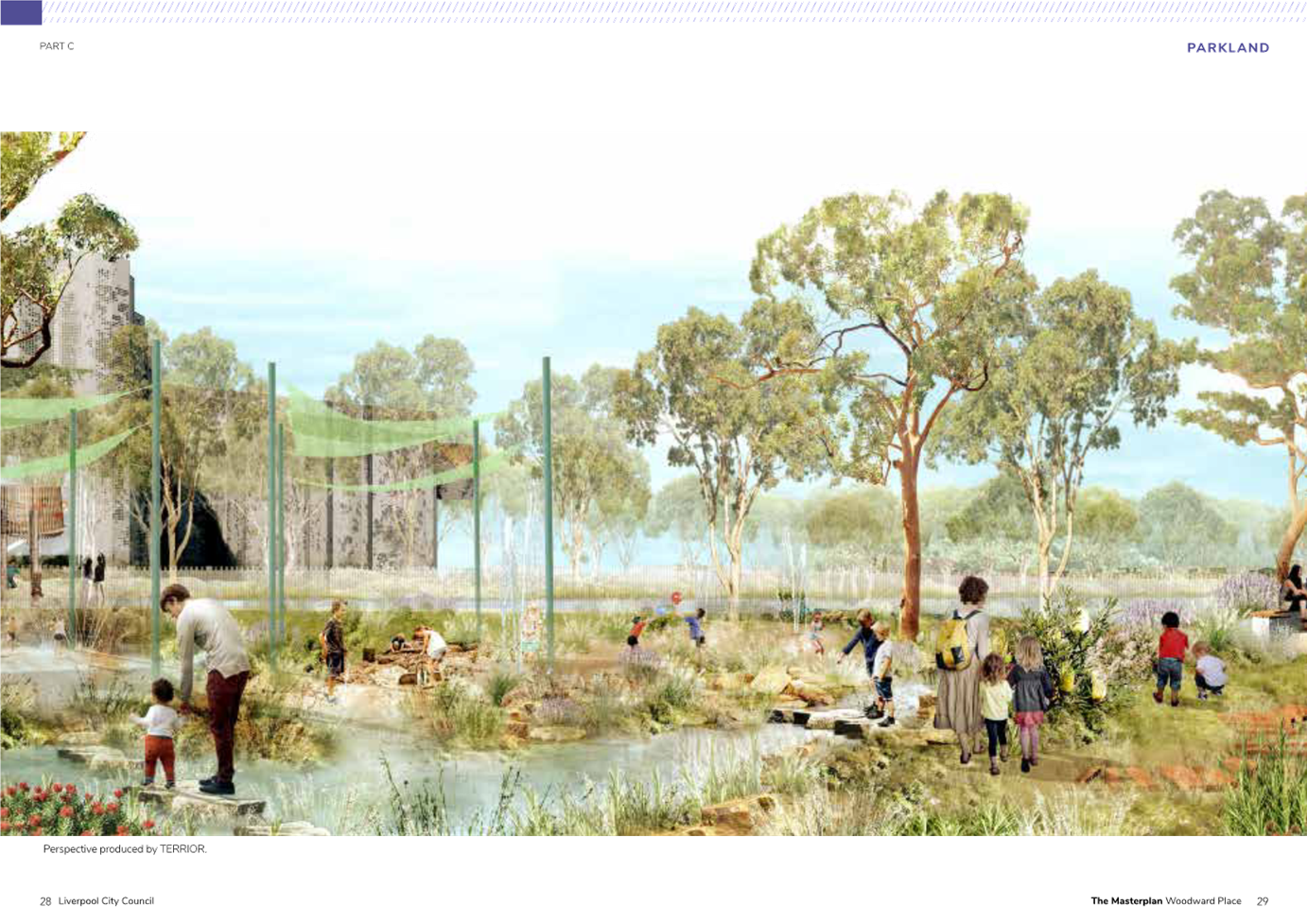 A group of people playing in a park

Description automatically generated