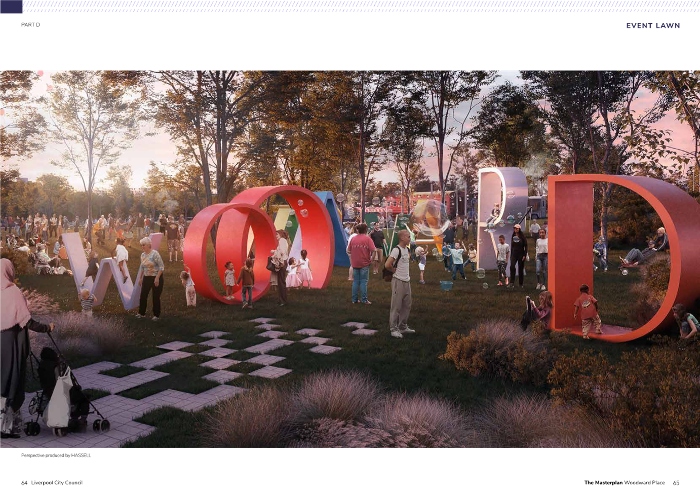 A group of people standing in a park

Description automatically generated