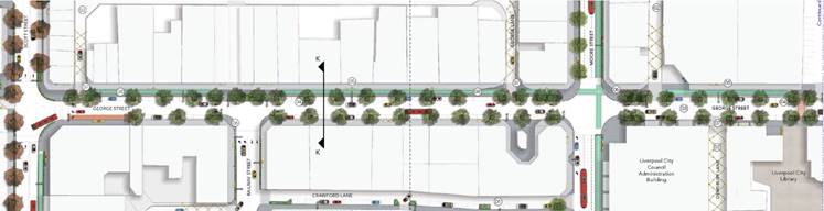 A aerial view of a city

Description automatically generated
