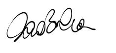 A black signature on a white background

Description automatically generated