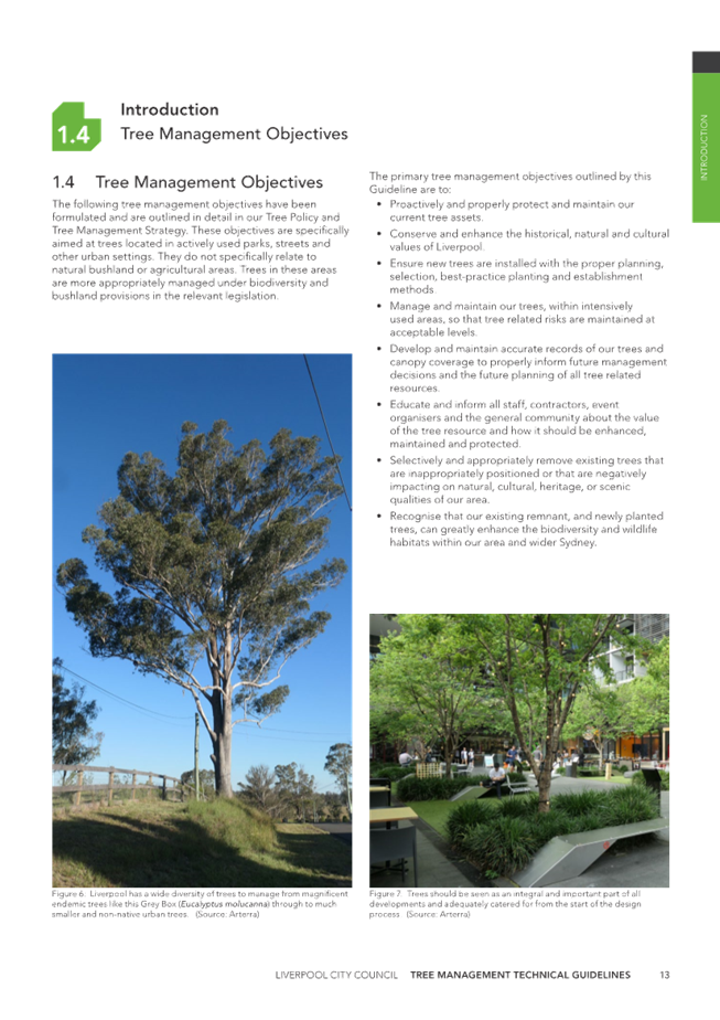 A tree management objective page

Description automatically generated with medium confidence